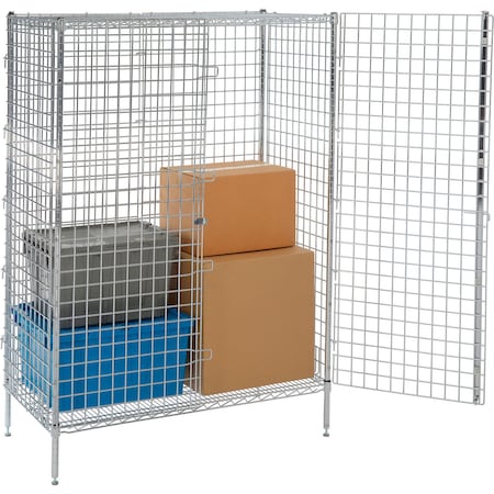 Nexel Chrome, Security Shelving Unit, 48W x 18D x 66H SU1848CPS